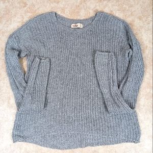 Hollister Open Weave Crewneck Junior's Sweater Small
